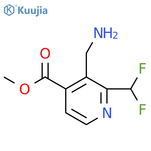 Methyl 3-(aminomethyl)-2-(difluoromethyl)pyridine-4-carboxylate structure