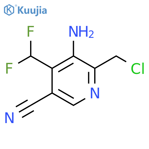 3-Amino-2-(chloromethyl)-5-cyano-4-(difluoromethyl)pyridine structure