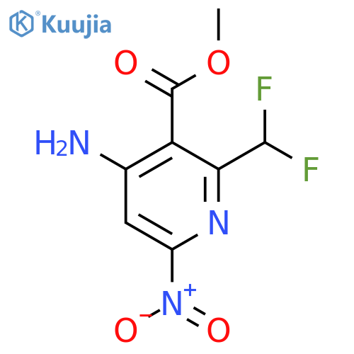 Methyl 4-amino-2-(difluoromethyl)-6-nitropyridine-3-carboxylate structure