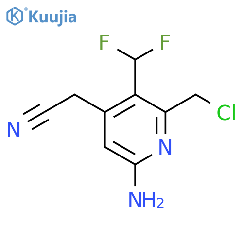 6-Amino-2-(chloromethyl)-3-(difluoromethyl)pyridine-4-acetonitrile structure