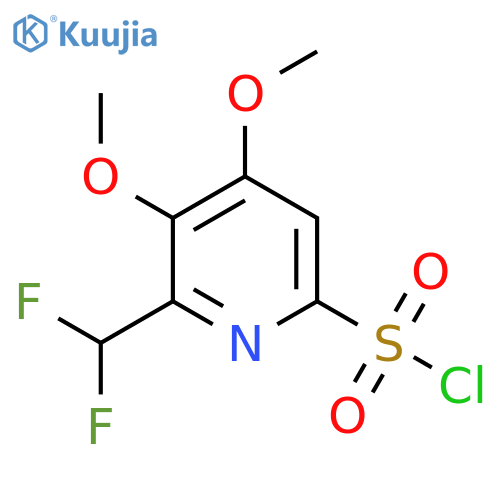 2-(Difluoromethyl)-3,4-dimethoxypyridine-6-sulfonyl chloride structure