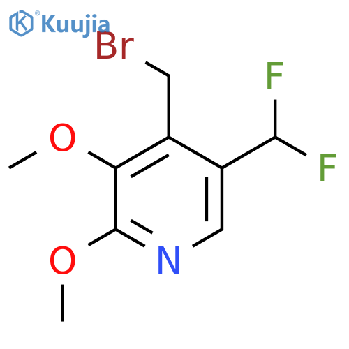 4-(Bromomethyl)-5-(difluoromethyl)-2,3-dimethoxypyridine structure