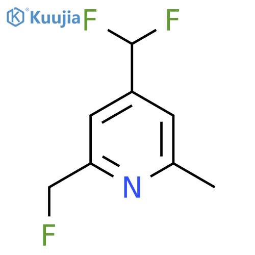 4-(Difluoromethyl)-2-(fluoromethyl)-6-methylpyridine structure