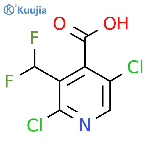2,5-Dichloro-3-(difluoromethyl)pyridine-4-carboxylic acid structure