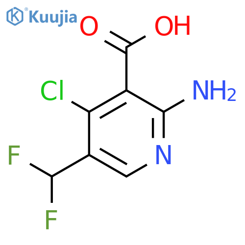 2-Amino-4-chloro-5-(difluoromethyl)pyridine-3-carboxylic acid structure