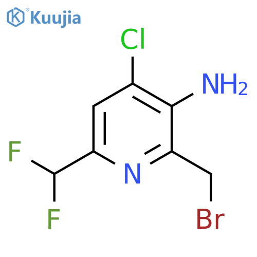 3-Amino-2-(bromomethyl)-4-chloro-6-(difluoromethyl)pyridine structure