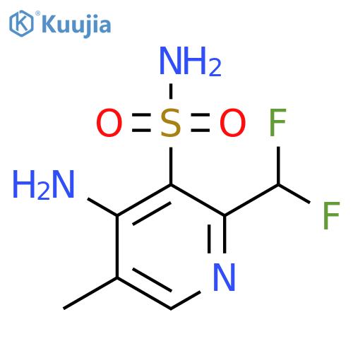 4-Amino-2-(difluoromethyl)-5-methylpyridine-3-sulfonamide structure