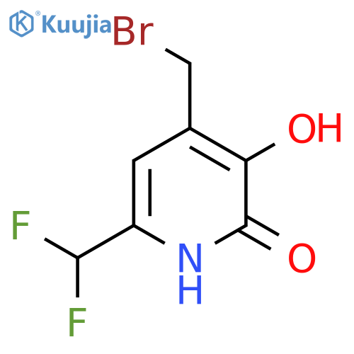 4-(Bromomethyl)-6-(difluoromethyl)-2,3-dihydroxypyridine structure