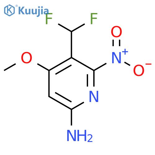 6-Amino-3-(difluoromethyl)-4-methoxy-2-nitropyridine structure