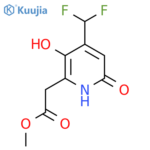 Methyl 4-(difluoromethyl)-3,6-dihydroxypyridine-2-acetate structure