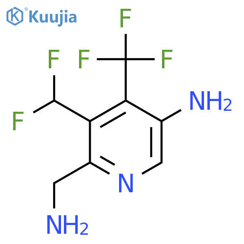 5-Amino-2-(aminomethyl)-3-(difluoromethyl)-4-(trifluoromethyl)pyridine structure