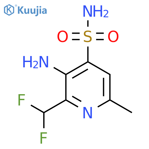3-Amino-2-(difluoromethyl)-6-methylpyridine-4-sulfonamide structure