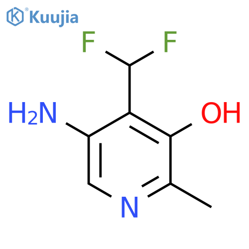 5-Amino-4-(difluoromethyl)-3-hydroxy-2-methylpyridine structure