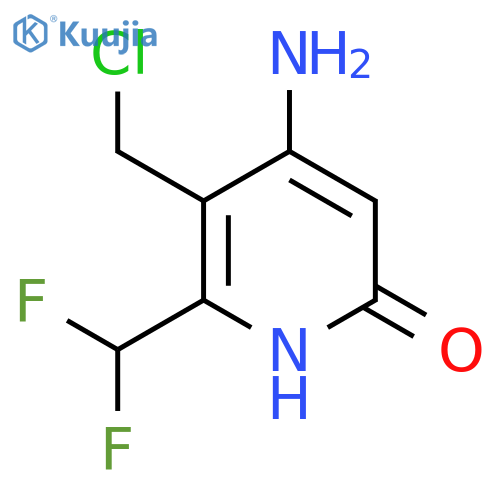 4-Amino-3-(chloromethyl)-2-(difluoromethyl)-6-hydroxypyridine structure