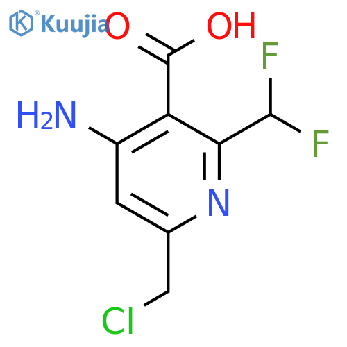 4-Amino-6-(chloromethyl)-2-(difluoromethyl)pyridine-3-carboxylic acid structure