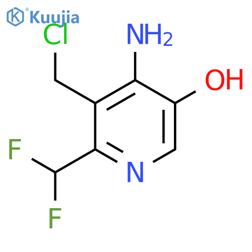 4-Amino-3-(chloromethyl)-2-(difluoromethyl)-5-hydroxypyridine structure