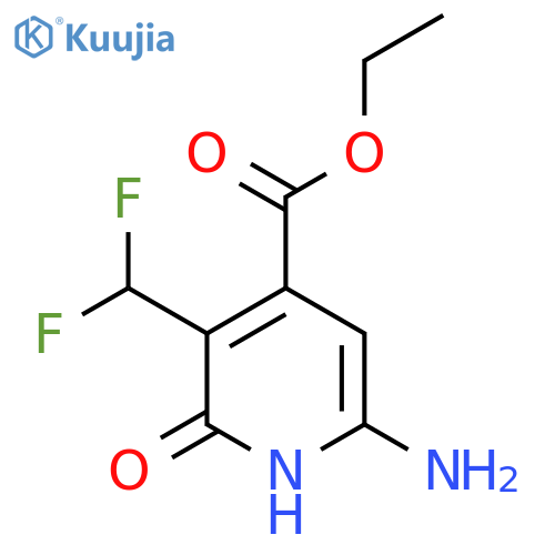 Ethyl 6-amino-3-(difluoromethyl)-2-hydroxypyridine-4-carboxylate structure
