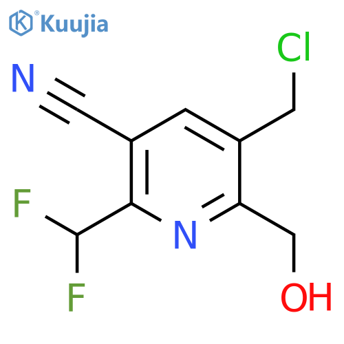3-(Chloromethyl)-5-cyano-6-(difluoromethyl)pyridine-2-methanol structure