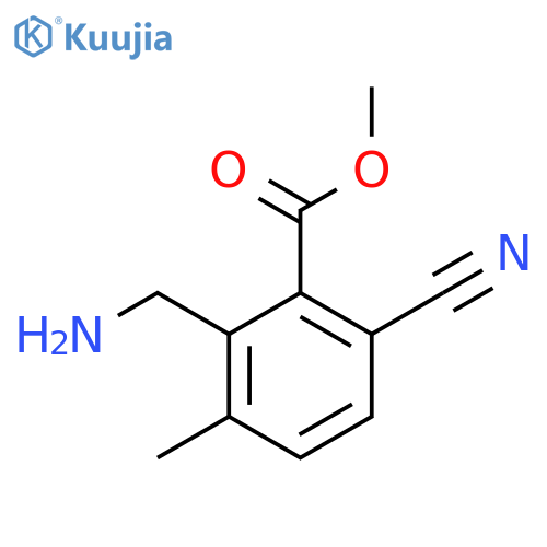 Methyl 2-aminomethyl-6-cyano-3-methylbenzoate structure