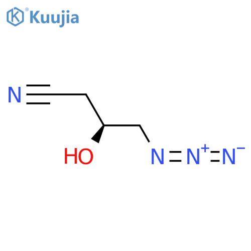 (3S)-4-Azido-3-hydroxybutanenitrile structure