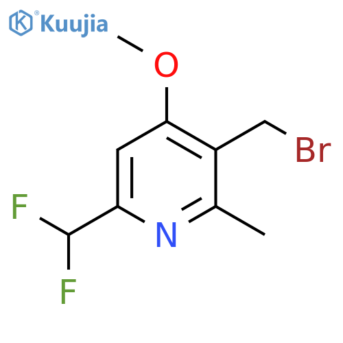 3-(Bromomethyl)-6-(difluoromethyl)-4-methoxy-2-methylpyridine structure