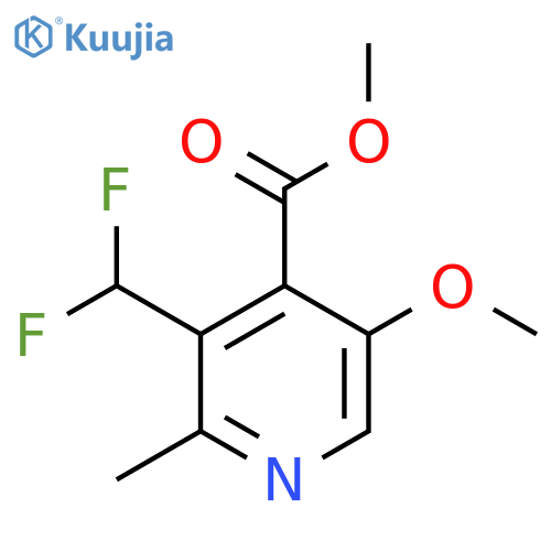 Methyl 3-(difluoromethyl)-5-methoxy-2-methylpyridine-4-carboxylate structure