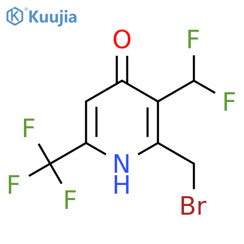 2-(Bromomethyl)-3-(difluoromethyl)-4-hydroxy-6-(trifluoromethyl)pyridine structure