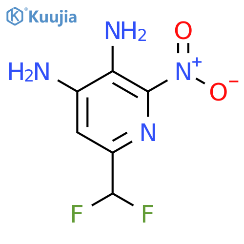 3,4-Diamino-6-(difluoromethyl)-2-nitropyridine structure