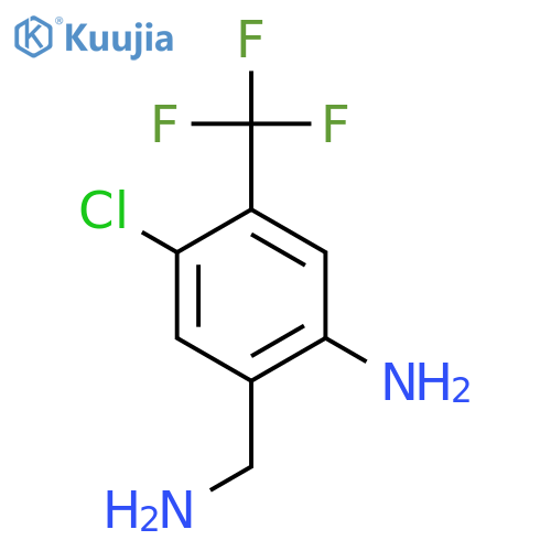 2-Amino-5-chloro-4-(trifluoromethyl)benzylamine structure