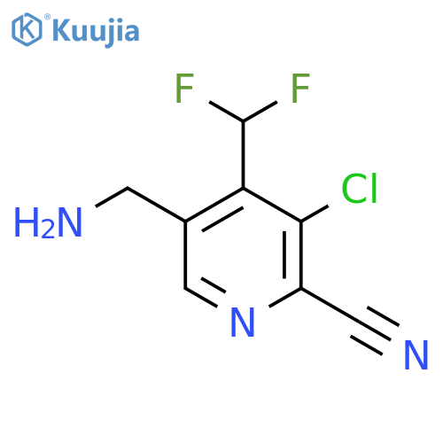 5-(Aminomethyl)-3-chloro-2-cyano-4-(difluoromethyl)pyridine structure