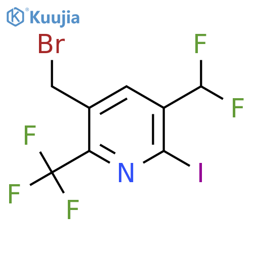 3-(Bromomethyl)-5-(difluoromethyl)-6-iodo-2-(trifluoromethyl)pyridine structure