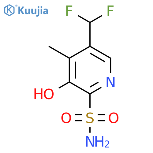 5-(Difluoromethyl)-3-hydroxy-4-methylpyridine-2-sulfonamide structure