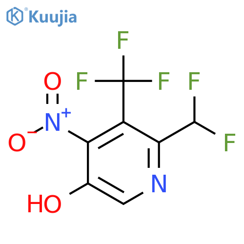 2-(Difluoromethyl)-5-hydroxy-4-nitro-3-(trifluoromethyl)pyridine structure
