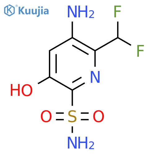 3-Amino-2-(difluoromethyl)-5-hydroxypyridine-6-sulfonamide structure