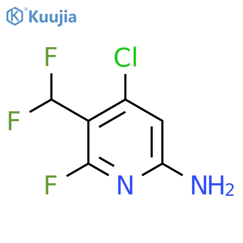6-Amino-4-chloro-3-(difluoromethyl)-2-fluoropyridine structure