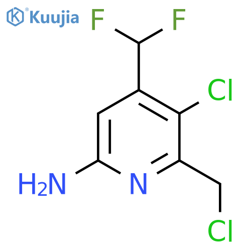6-Amino-3-chloro-2-(chloromethyl)-4-(difluoromethyl)pyridine structure