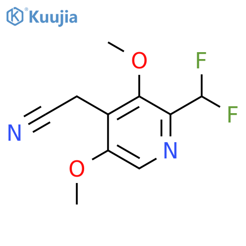 2-(Difluoromethyl)-3,5-dimethoxypyridine-4-acetonitrile structure