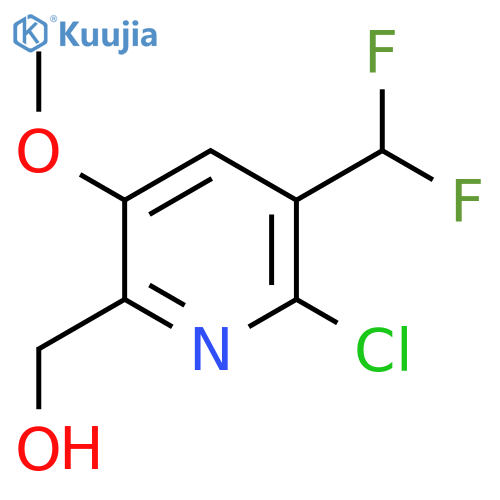 2-Chloro-3-(difluoromethyl)-5-methoxypyridine-6-methanol structure