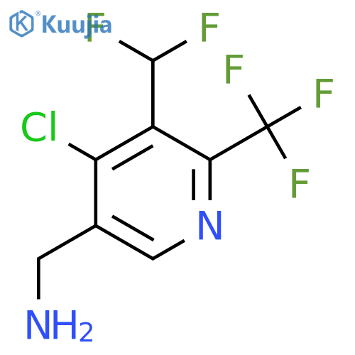 5-(Aminomethyl)-4-chloro-3-(difluoromethyl)-2-(trifluoromethyl)pyridine structure
