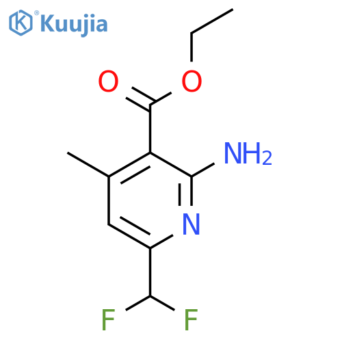 Ethyl 2-amino-6-(difluoromethyl)-4-methylpyridine-3-carboxylate structure