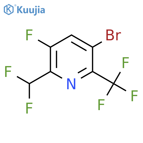 5-Bromo-2-(difluoromethyl)-3-fluoro-6-(trifluoromethyl)pyridine structure