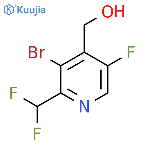 3-Bromo-2-(difluoromethyl)-5-fluoropyridine-4-methanol structure