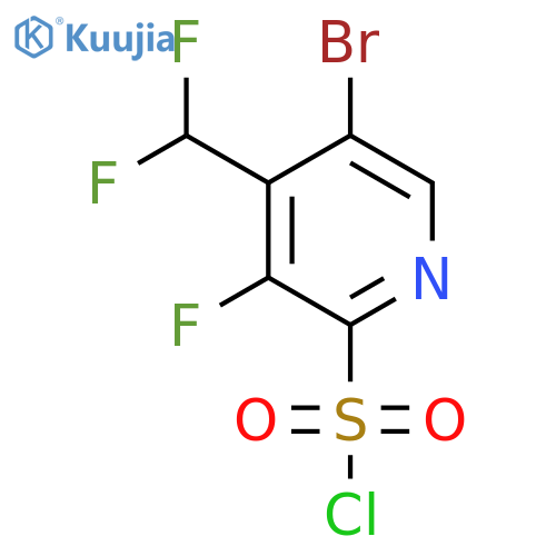 5-Bromo-4-(difluoromethyl)-3-fluoropyridine-2-sulfonyl chloride structure