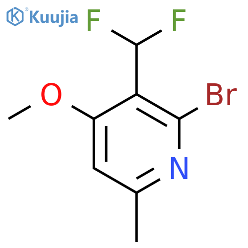 2-Bromo-3-(difluoromethyl)-4-methoxy-6-methylpyridine structure