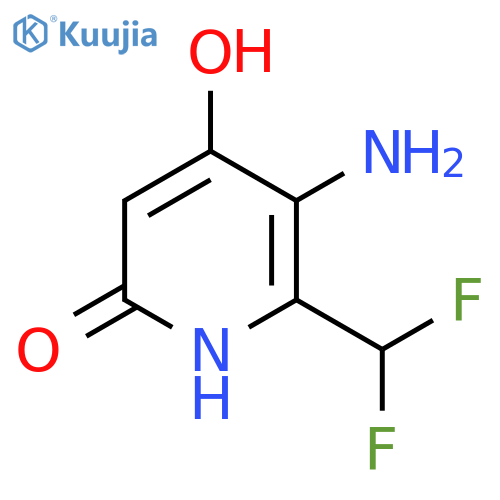 3-Amino-2-(difluoromethyl)-4,6-dihydroxypyridine structure