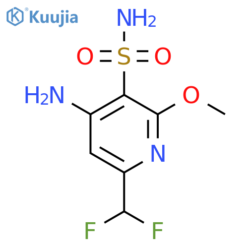 4-Amino-6-(difluoromethyl)-2-methoxypyridine-3-sulfonamide structure