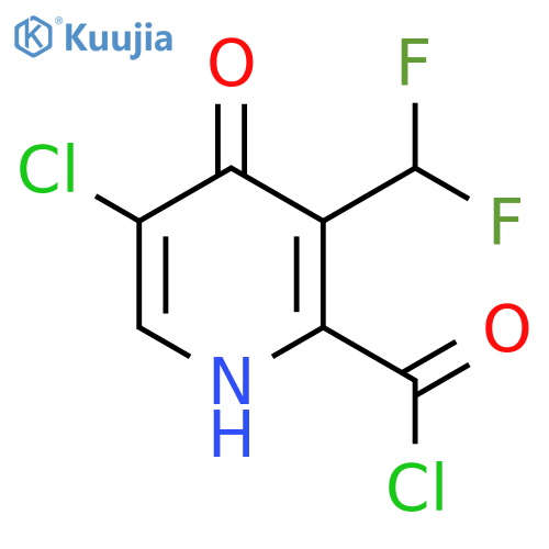 5-Chloro-3-(difluoromethyl)-4-hydroxypyridine-2-carbonyl chloride structure