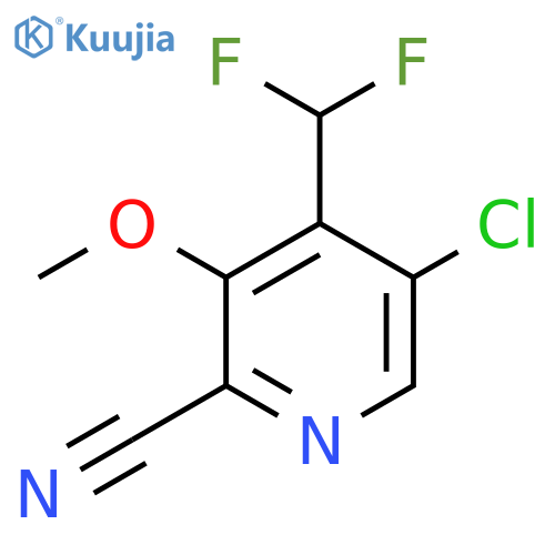 5-Chloro-2-cyano-4-(difluoromethyl)-3-methoxypyridine structure