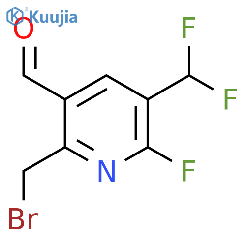 2-(Bromomethyl)-5-(difluoromethyl)-6-fluoropyridine-3-carboxaldehyde structure