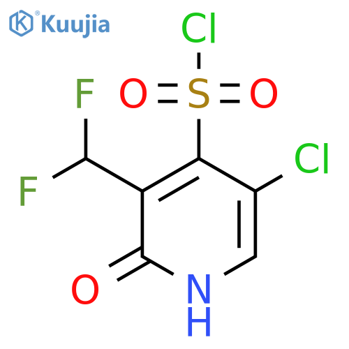 5-Chloro-3-(difluoromethyl)-2-hydroxypyridine-4-sulfonyl chloride structure